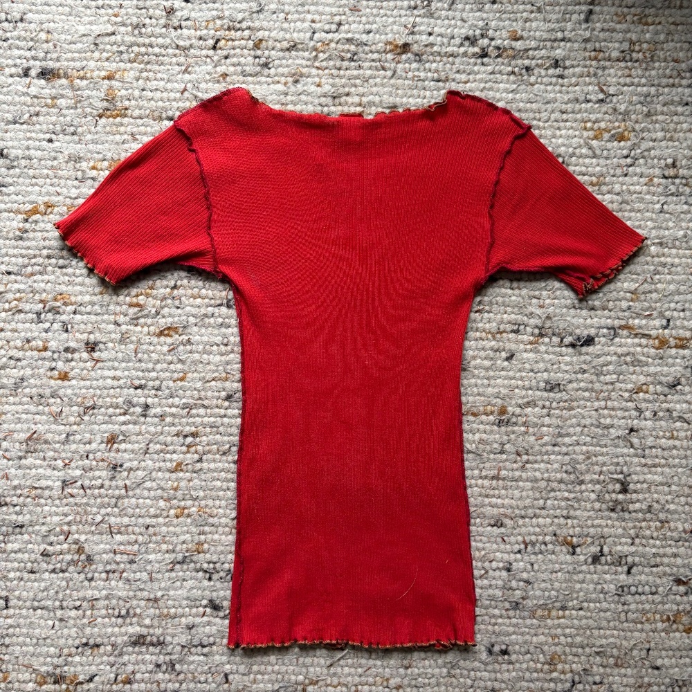 Baserange vein T-shirt Medium  in red